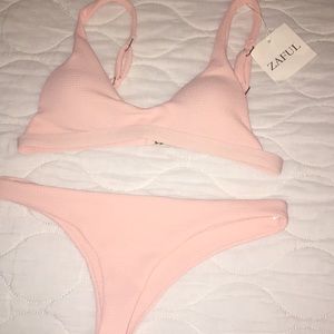 baby pink bikini set. never worn, tags still on